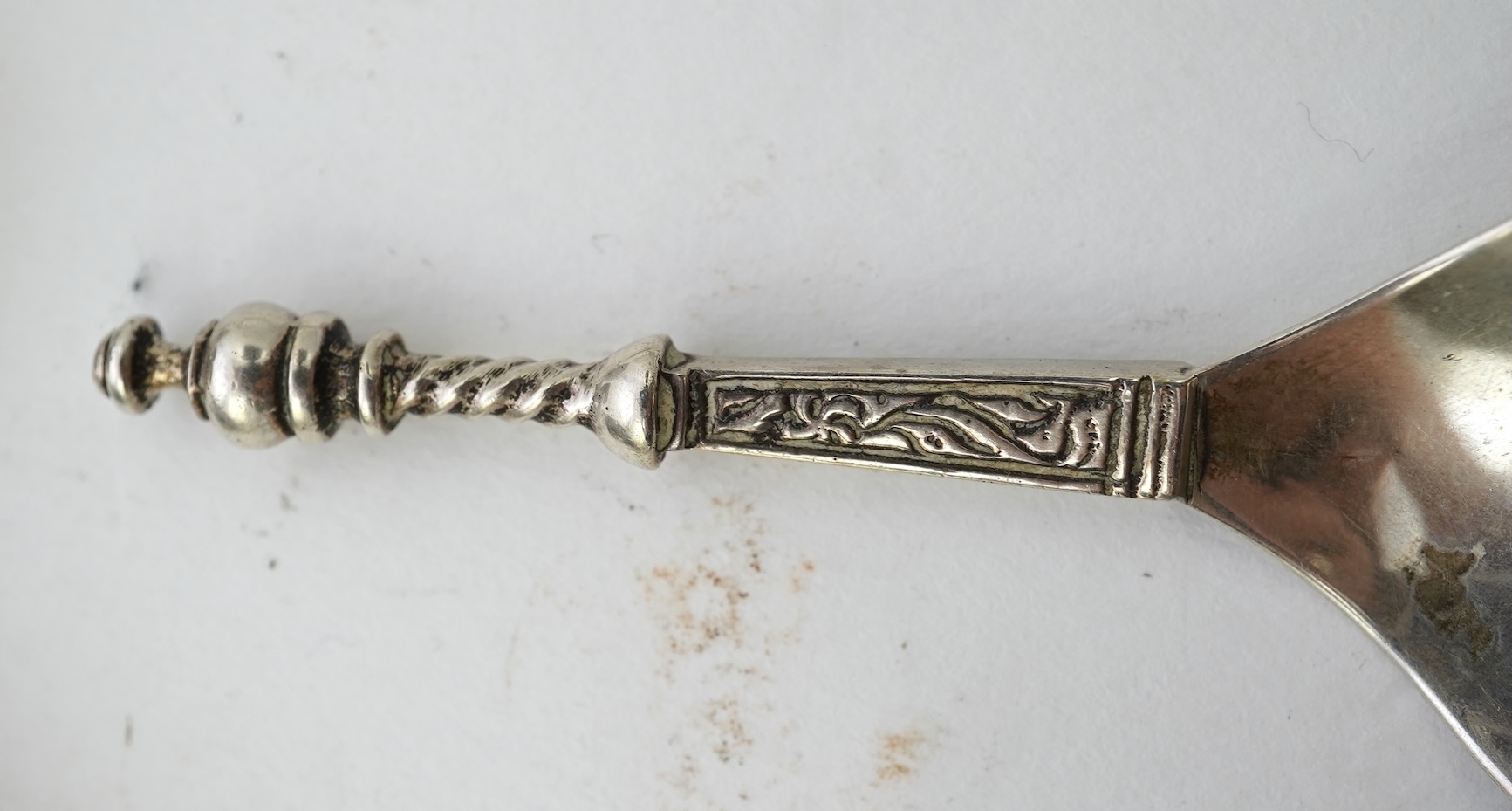 Nine assorted 19th century and later silver and white metal caddy spoons